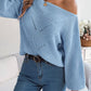 NotSoBasic Openwork Long Sleeve Sweater