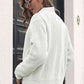 Button Down Ribbed Trim Cardigan