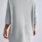 Round Neck Ribbed Top and Shorts Lounge Set