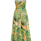 Printed Surplice Spaghetti Strap Dress
