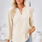 Notched Roll-Tab Sleeve T-Shirt