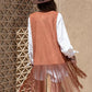 Zoe&Hannah Fringe Hem Open Front Vest