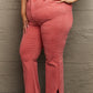RISEN Bailey Full Size High Waist Side Slit Flare Jeans