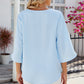 V-Neck Three-Quarter Sleeve Top
