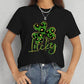 Lucky Clover Round Neck Short Sleeve T-Shirt