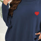 Plus Size Turtle Neck Long Sleeve Sweater