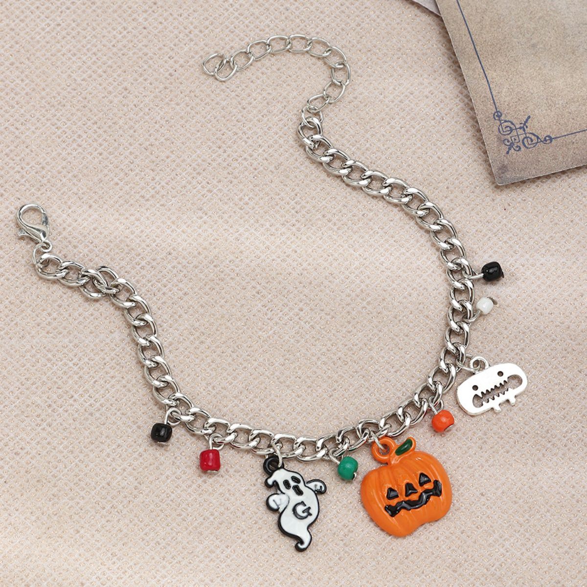 Halloween Charm Bracelet and Necklace Set