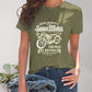 Motorcycle Graphic Round Neck T-Shirt