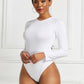 Women's CallistaAnn Round Neck Long Sleeve Bodysuit