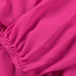 Frill Tie Neck Balloon Sleeve Dress