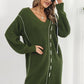Avery Aria Contrast V-Neck Sweater Dress