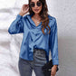 Collared Neck Buttoned Long Sleeve Shirt