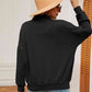 Full Size Half-Zip Dropped Shoulder Sweatshirt