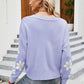 Flower Pattern Button Front Cardigan