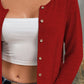 Button Up Long Sleeve Cardigan