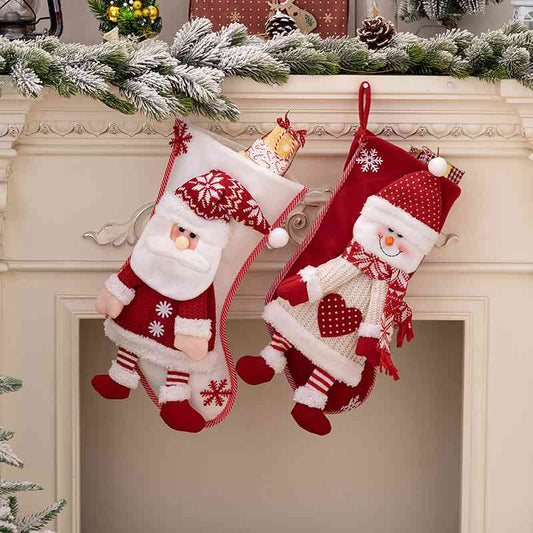 Christmas Santa or Snowman Stocking Hanging Widget