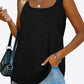CHICbabe Full Size Curved Hem Square Neck Tank
