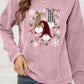 CHRISTMAS THEMED Faceless Gnome Graphic Drop Shoulder Sweatshirt
