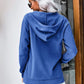 Drawstring Zip Up Hooded Jacket