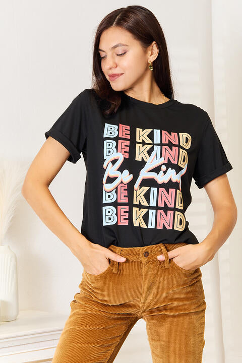 Simply Love BE KIND Graphic Round Neck T-Shirt *