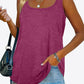 CHICbabe Full Size Curved Hem Square Neck Tank
