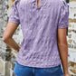 Ruched Round Neck Short Sleeve T-Shirt