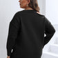 Plus Size Cutout V-Neck Sweater