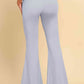 PantsPlace Light Gray Pull On Flared Pants