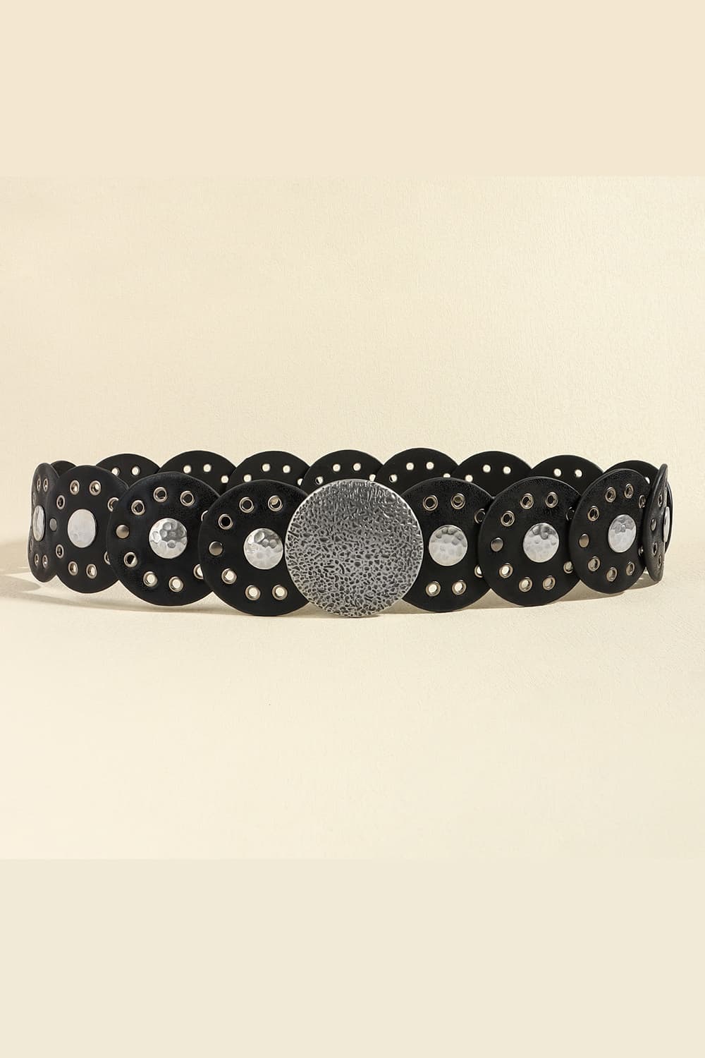 One Size Round Shape PU Leather Belt