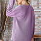 Heimish Full Size Round Neck Dropped Shoulder Blouse
