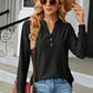 Notched Long Sleeve T-Shirt