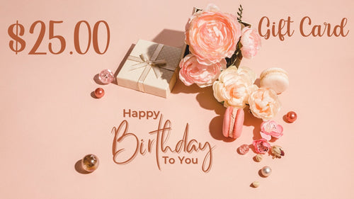 Floral Birthday Gift Card  *