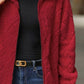 Full Size Fuzzy Pocketed Zip Up Jacket