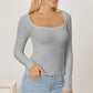Square Neck Long Sleeve T-Shirt