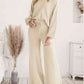 Long Sleeve Lounge Top and Drawstring Pants Set