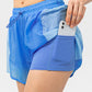 Relaxation Activewear Color Block Drawstring Active Shorts