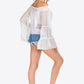 Swiss Dot White Off-Shoulder Blouse