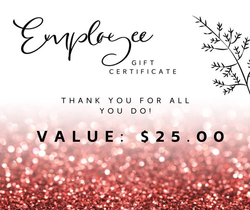 Employee Gift Card  *