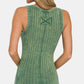 Zenana Washed Ribbed Half Snap Henry Tank - Brand Zenana