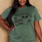 Malibu Dreams Simply Love Full Size NO DRAMA LLAMA Graphic Cotton Tee