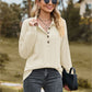 Full Size Collared Neck Long Sleeve Blouse