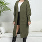 Open Front Dropped Shoulder Cardigan