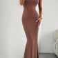 Arlowe Lea Cap Sleeve Scoop Neck Maxi Dress