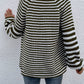 LakenLea Striped V-Neck Button-Down Cardigan