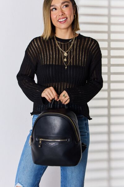 David Jones PU Leather Backpack *