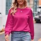 Full Size Round Neck Long Sleeve Tee