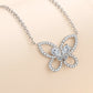 Women's Moissanite Butterfly Pendant Necklace
