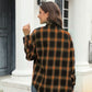 Plaid Button Up Pocketed Shirt