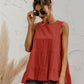 Round Neck Tiered Tank