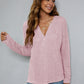Beauteous Dropped Shoulder High-Low Waffle-Knit Top